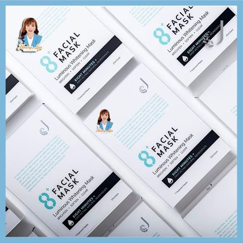 Mặt nạ dưỡng sáng da trong 8 phút New Zealand Jema Rose 8+ Minute Luminous Whitening Mask 7x25ml 739583