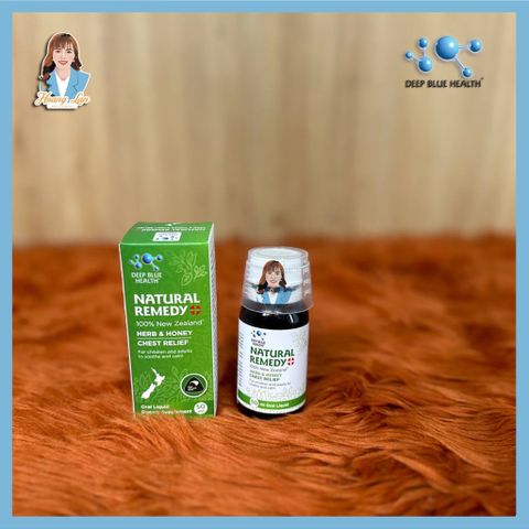 Siro giảm ho, tiêu đờm đau rát họng New Zealand Deep Blue Health Natural Remedy 50ml