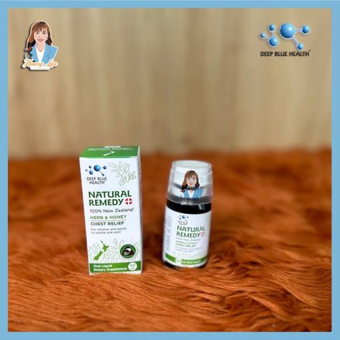 Siro giảm ho, tiêu đờm đau rát họng New Zealand Deep Blue Health Natural Remedy 50ml