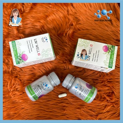 Viên uống bổ gan, giải độc, hạ men gan New Zealand Deep Blue Health Liv Well 30 viên