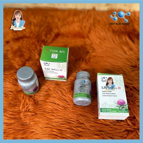 Viên uống bổ gan, giải độc, hạ men gan New Zealand Deep Blue Health Liv Well 30 viên