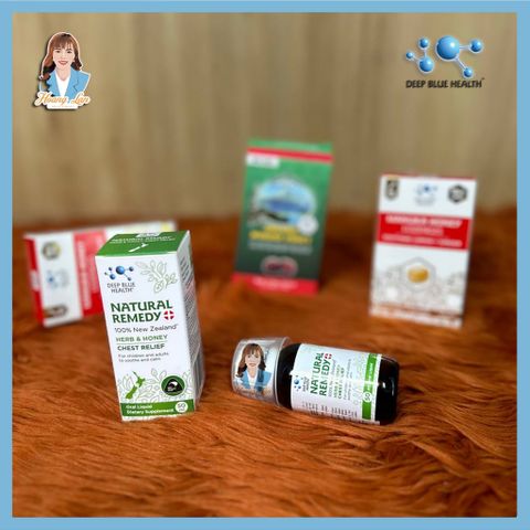 Siro giảm ho, tiêu đờm đau rát họng New Zealand Deep Blue Health Natural Remedy 50ml