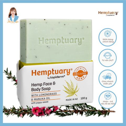 Xà phòng tắm và rửa mặt HGD New Zealand Hemptuary Face And Body Soap 100g 739586