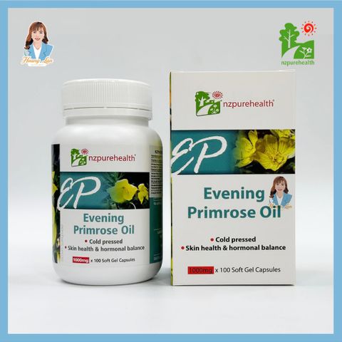 Viên uống dầu hoa anh thảo New Zealand Nz Pure Health Evening Primrose Oil 100 viên