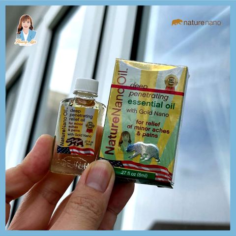 Dầu gió hiệu con gấu Xuất xứ Mỹ Nature Nano Oil 8ml - Nhập khẩu chính hãng