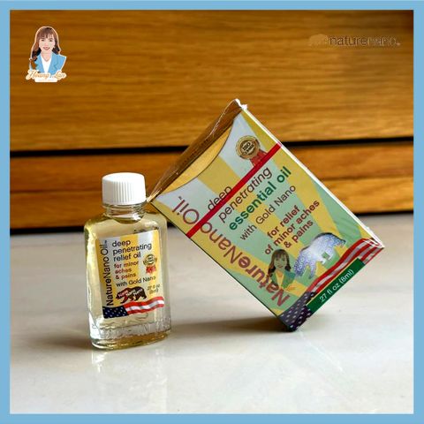 Dầu gió hiệu con gấu Xuất xứ Mỹ Nature Nano Oil 8ml - Nhập khẩu chính hãng