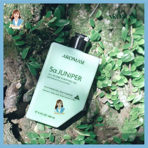 Sữa tắm, gội và rửa mặt 3 trong 1 Đài Loan AROMASE 5α Juniper Head-To-Toe Shampoo & Body Wash 260ml