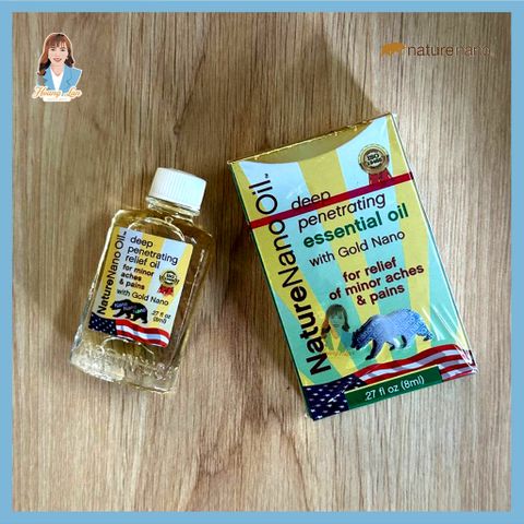 Dầu gió hiệu con gấu Xuất xứ Mỹ Nature Nano Oil 8ml - Nhập khẩu chính hãng