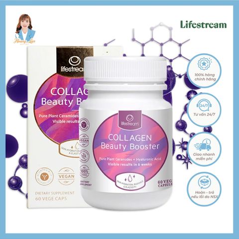 Viên uống bổ sung collagen New Zealand Lifestream Collagen Beauty Booster 60 viên 739607