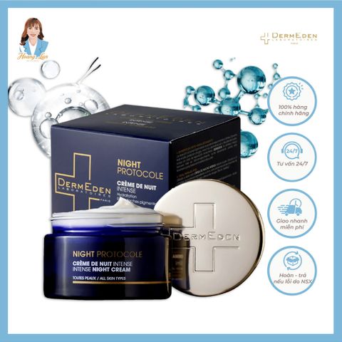 Kem dưỡng sáng da ban đêm Pháp DermEden Night Protocole Intense Night Cream 50ml 739602
