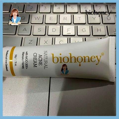 Kem giảm mụn mật, mờ thâm ong Manuka New Zealand Biohoney Natural Acne Cream 50g