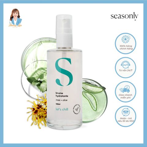 Xịt khoáng dưỡng ẩm nha đam Pháp Seasonly Brume Hydratante (Moisturizing Mist) 100ml