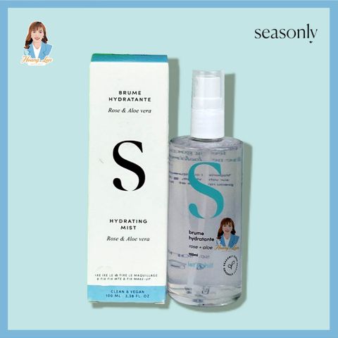 Xịt khoáng dưỡng ẩm nha đam Pháp Seasonly Brume Hydratante (Moisturizing Mist) 100ml