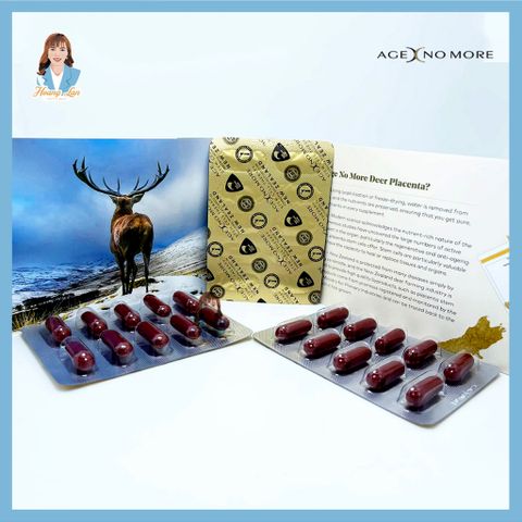 Viên uống tế bào gốc nhau thai cừu New Zealand Age No More Ovine/ Sheep Placenta 25.000MG 30 viên 739637