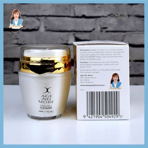 Sữa rửa mặt tế bào gốc nhau thai cừu New Zealand Age No More Stem Cell Cleanser 50ml 739638