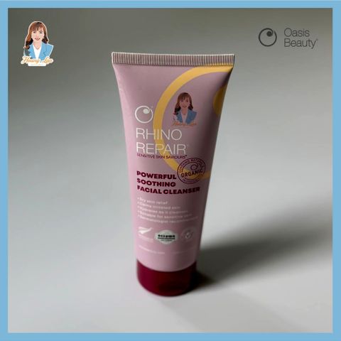 Sữa rửa mặt phục hồi da New Zealand Oasis Beauty Rhino Repair Powerful Soothing Facial Cleanser 150ml
