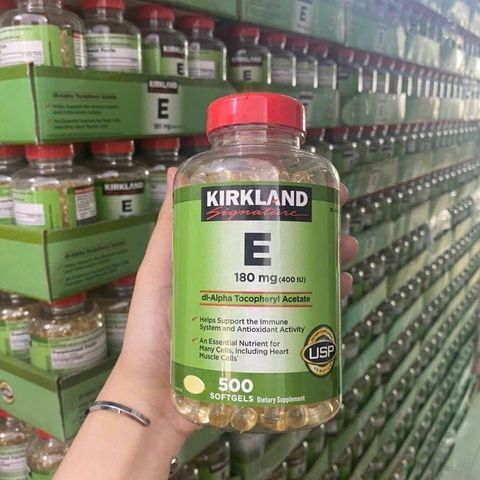 Vitamin E 180mg Kirkland Signature USA 500 viên