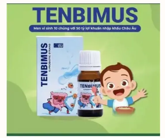 Men vi sinh Tenbimus Global Pharm 10ml - Hỗ trợ tiêu hóa và cải thiện sức khỏe đường ruột cho trẻ em từ sơ sinh đến 12 tuổi 739667