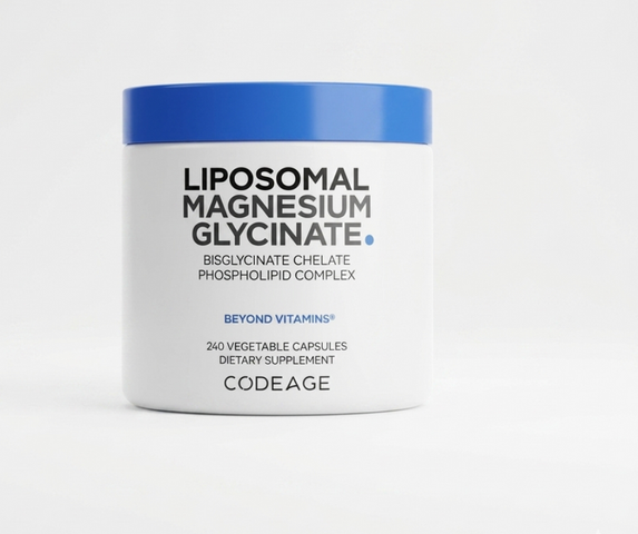 Viên Bổ Sung Magie Codeage Liposomal Magnesium Glycinate 240 Viên - Hỗ Trợ Cơ Bắp, Thần Kinh, Hệ Miễn Dịch, Thuần Chay USA 739671