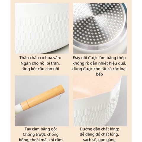 Chảo lòng sâu chống dính (Màu ngẫu nhiên) (TH369)