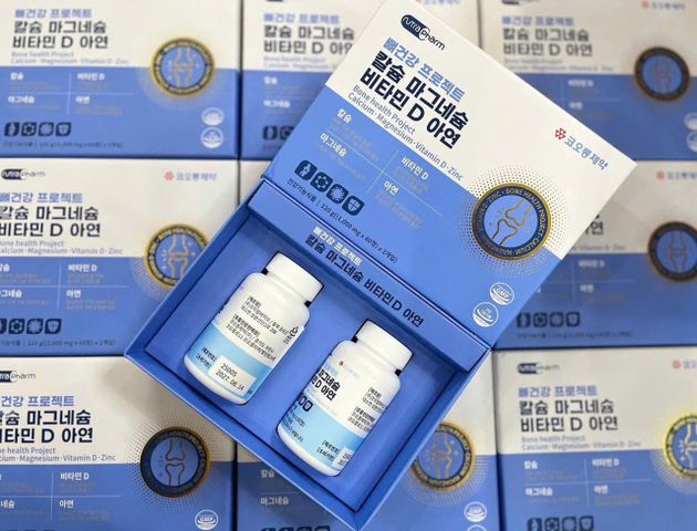Viên uống bổ sung Canxi, Magie, Vitamin D và Kẽm Nutra Pharm - Chăm sóc xương khớp, 120 viên, sức khỏe cho gia đình 739682