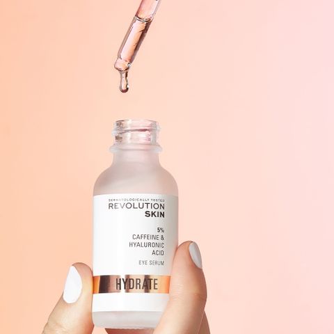 Tinh Chất Dưỡng Mắt Mờ Thâm Revolution Skin Eye Serum Hydrate 5% Caffeine & Hyaluronic Acid 30ml