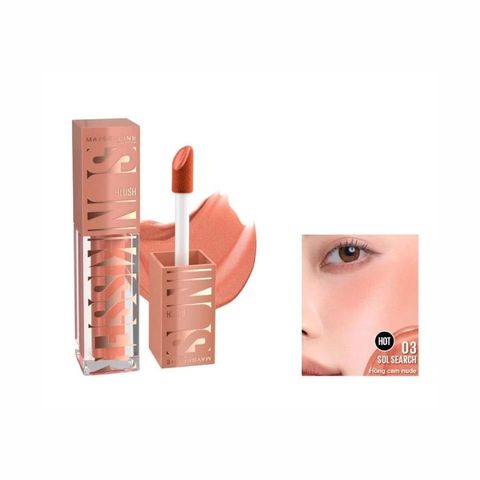 Má Hồng Dạng Kem Maybelline Sunkisser Blush Natural Sunkissed Glow Màu Hồng Cam Nude 03 Sol Search 4.7ml