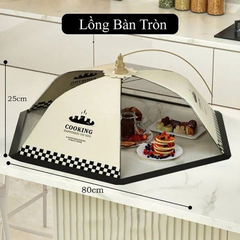 Lồng Bàn Đậy Thức Ăn Gấp Gọn Thoáng Khí Chống Côn Trùng (TH376)