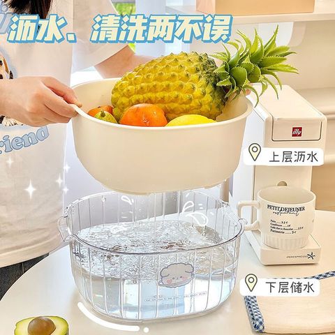 Bộ thau rổ 6 món trong suốt (Màu ngẫu nhiên) (TH377)
