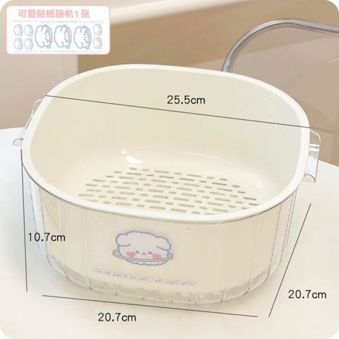 Bộ thau rổ 6 món trong suốt (Màu ngẫu nhiên) (TH377)