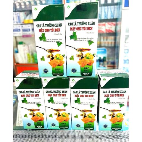 siro cao lá thường xuân mật ong tỏi đen hỗ trợ giảm ho viêm họng loãng đờm, chai 100ml - date mới