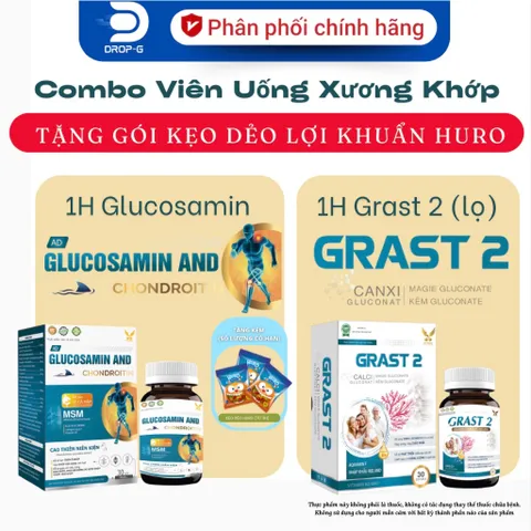 (Chính hãng) Viên Uống Hỗ Trợ Xương Khớp [TPBVSK Glucosamin And Chondroitin] - H/30v