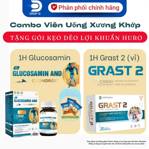 (Chính hãng) Viên Uống Hỗ Trợ Xương Khớp [TPBVSK Glucosamin And Chondroitin] - H/30v