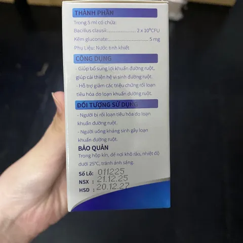 (Chính Hãng) Men Vi Sinh bào tử lợi khuẩn [TPBVSK Bina Pro -  Probazin - Probacii] - H/20 ốngx10ml