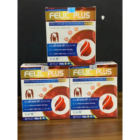 (Chính hãng) Siro Bổ Sung Sắt Hữu Cơ [TPBVSK Felic Plus Siro] - H/20 ốngx10ml 739705