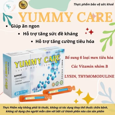 (Chính hãng) Hỗ trợ ăn ngon tiêu hóa tốt [TPBVSK Yummy Care (hộp dài)] - H/20 ống x10ml 739709