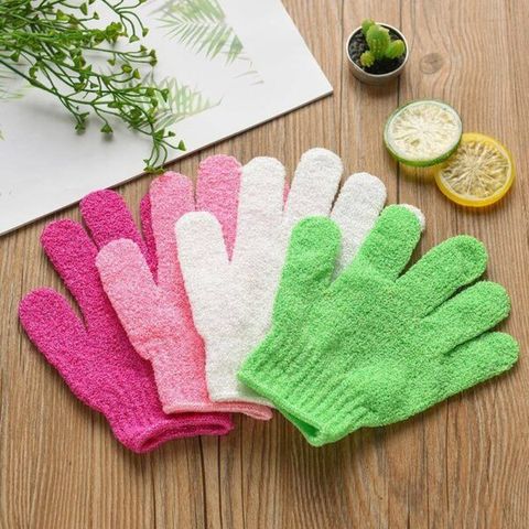 Găng tay tẩy tế bào chết, Bao tay tạo bọt (Màu ngẫu nhiên) (TH384)