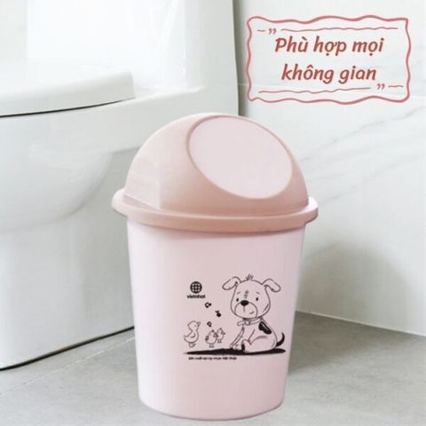 Thùng rác bật tròn Việt Nhật (TH385)