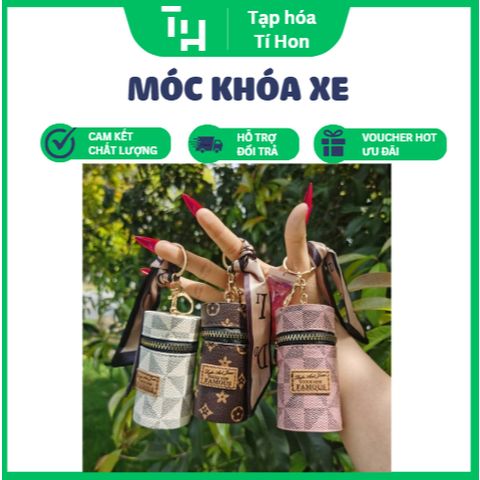 Móc khoá xe, móc khoá LV hình túi đựng son môi cỡ lớn (TH389)