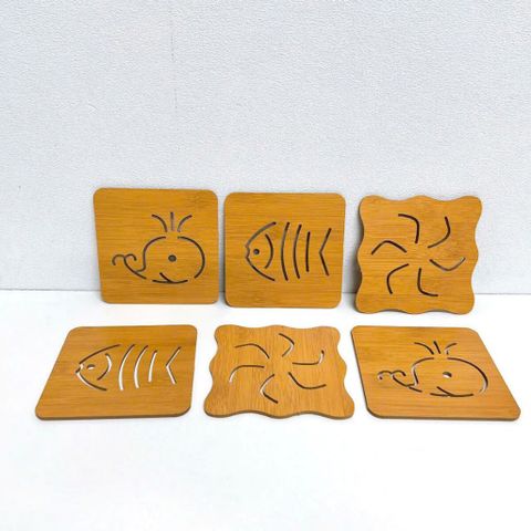 Miếng gỗ lót nồi size lớn (Hình ngẫu nhiên) (TH391)