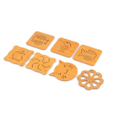 Miếng gỗ lót nồi size lớn (Hình ngẫu nhiên) (TH391)