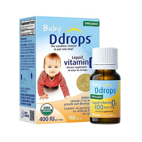 Giọt Vitamin D3 Baby D Drops cho trẻ sơ sinh 90 giọt của Mỹ - Hỗ trợ phát triển trí não giúp xương chắc khỏe