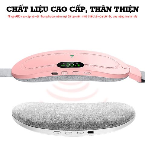 Máy Massage Bụng Nikio NK-162 - Giảm Đau Bụng Kinh, Thư Giãn Tại Nhà, Pin Sạc Tiện Lợi