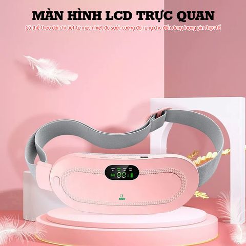Máy Massage Bụng Nikio NK-162 - Giảm Đau Bụng Kinh, Thư Giãn Tại Nhà, Pin Sạc Tiện Lợi