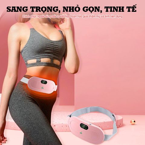 Máy Massage Bụng Nikio NK-162 - Giảm Đau Bụng Kinh, Thư Giãn Tại Nhà, Pin Sạc Tiện Lợi