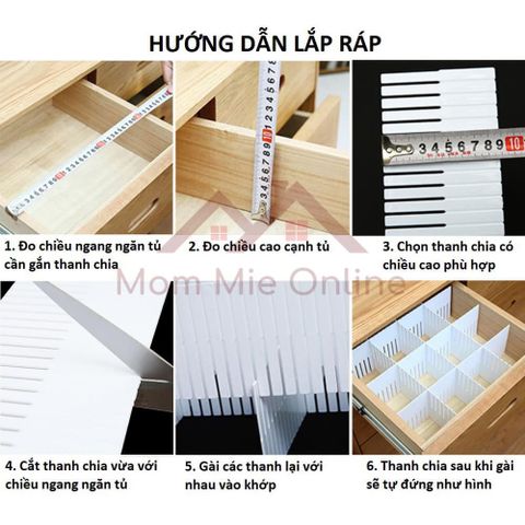 Combo 4 Thanh chia ngăn tiện lợi (TH398)
