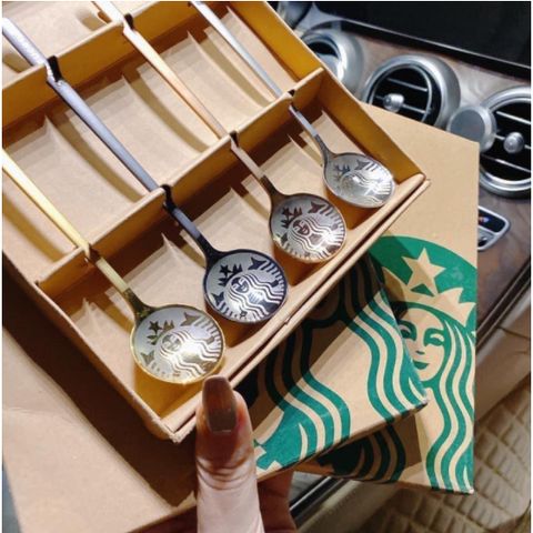 Bộ đũa muỗng nĩa inox Starbucks (TH409)