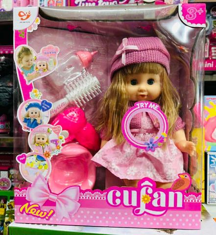 Búp Bê Kèm Phụ Kiện Máy Sấy Và Lược Đồ Chơi Búp Bê Dễ Thương Cho Bé 9599 Chọn Mẫu Ngẫu Nhiên