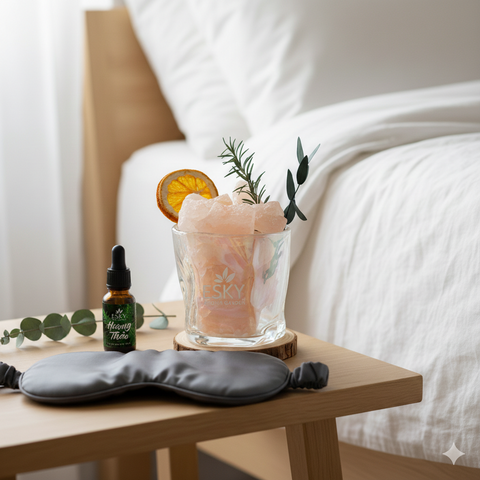 Set Quà Tặng Nam Nữ Ly Đá Khuếch Tán Tinh Dầu Thơm Phòng ESKY AROMA GARDEN