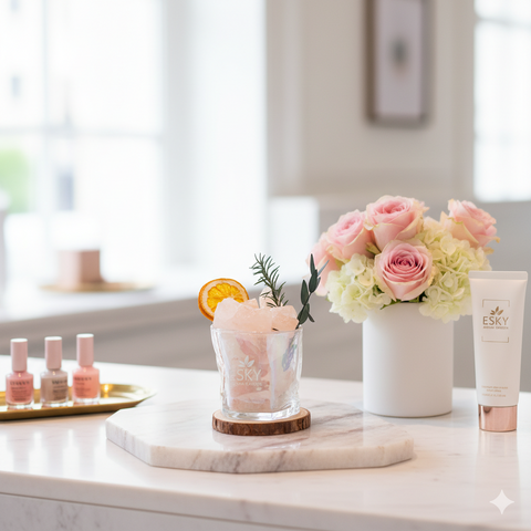 Set Quà Tặng Nam Nữ Ly Đá Khuếch Tán Tinh Dầu Thơm Phòng ESKY AROMA GARDEN